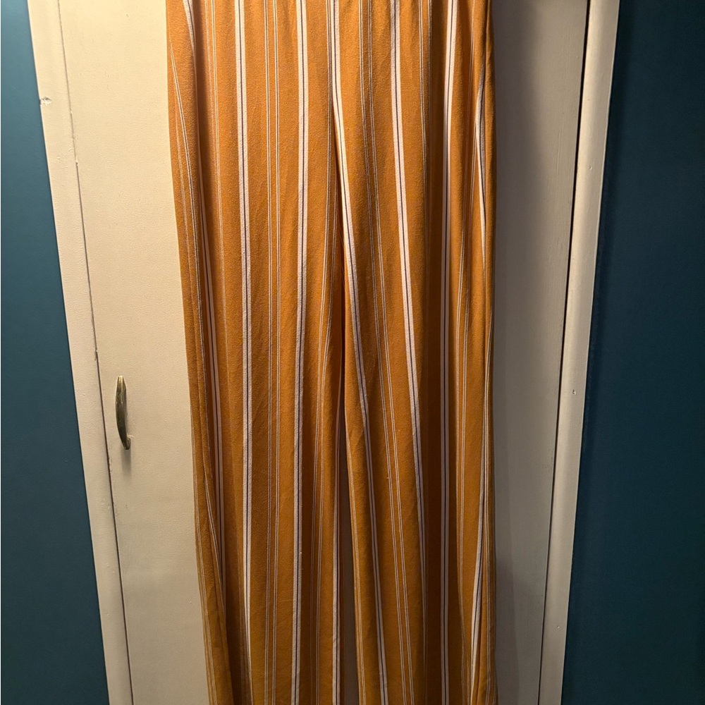 Windsor Mustard and White Striped Skirt